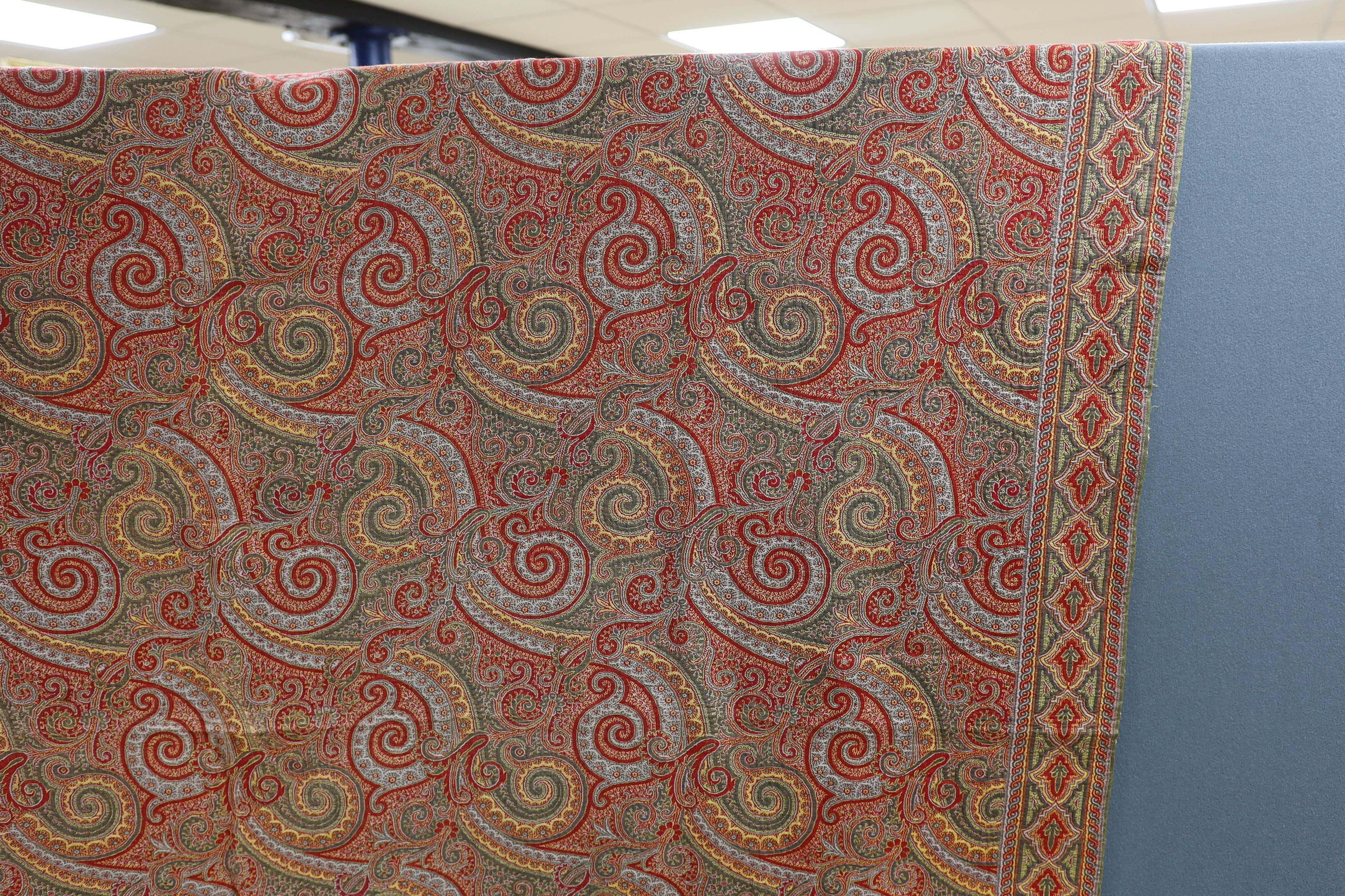 A 19th century reversible paisley shawl, possibly French